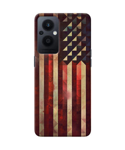 Vintage US flag Oppo F21 Pro 5G Back Cover