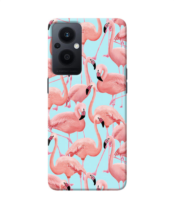 Abstract sheer bird print Oppo F21 Pro 5G Back Cover
