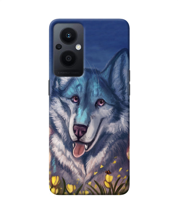 Cute wolf Oppo F21 Pro 5G Back Cover