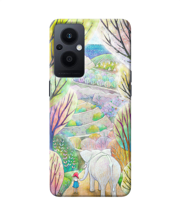 Natual elephant girl Oppo F21 Pro 5G Back Cover