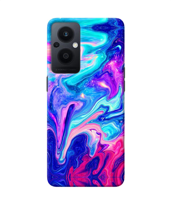 Abstract colorful water Oppo F21 Pro 5G Back Cover
