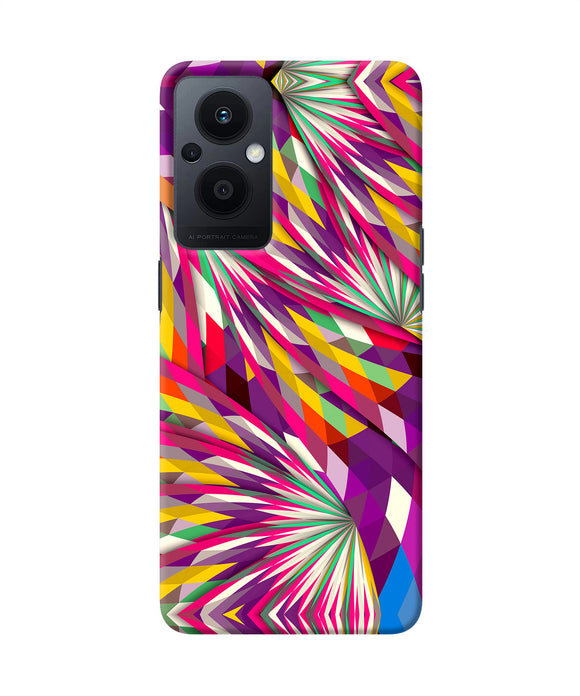 Abstract colorful print Oppo F21 Pro 5G Back Cover