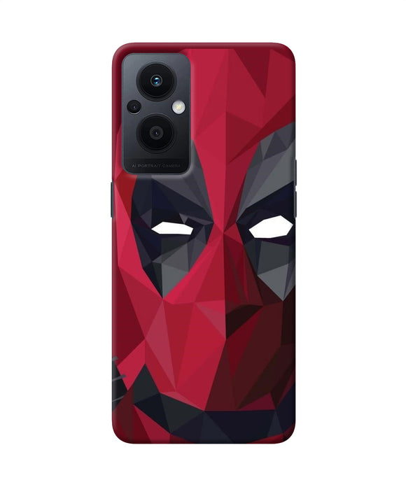 Abstract deadpool mask Oppo F21 Pro 5G Back Cover
