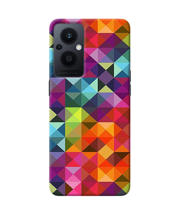 Abstract triangle pattern Oppo F21 Pro 5G Back Cover