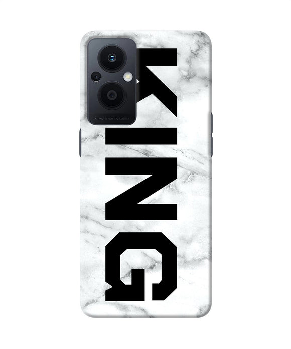 King marble text Oppo F21 Pro 5G Back Cover