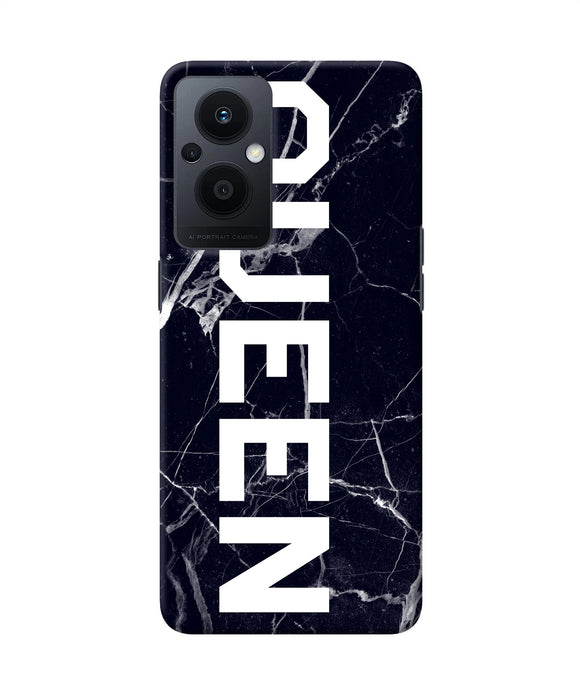 Queen marble text Oppo F21 Pro 5G Back Cover