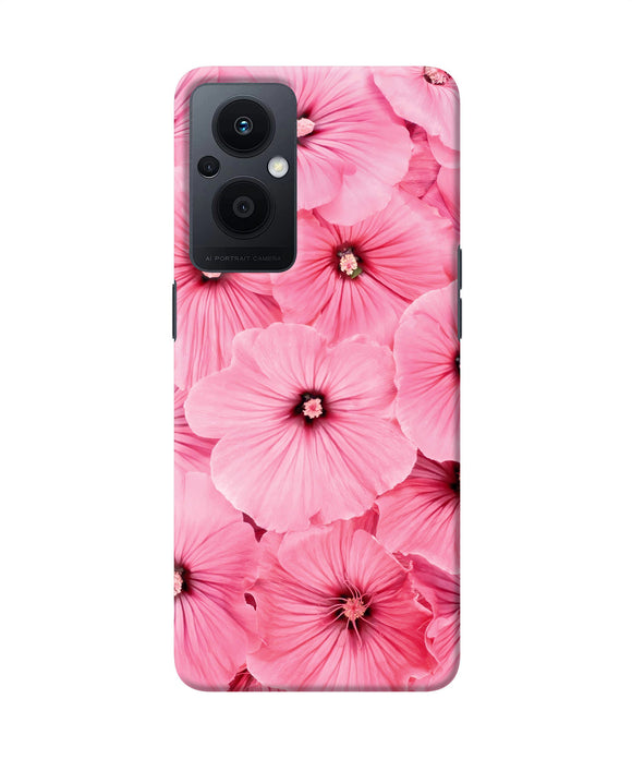 Pink flowers Oppo F21 Pro 5G Back Cover