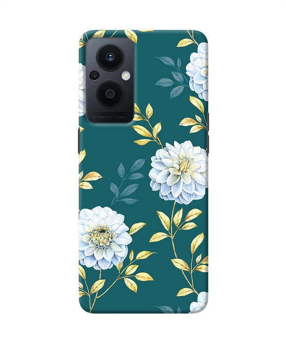 Flower canvas Oppo F21 Pro 5G Back Cover