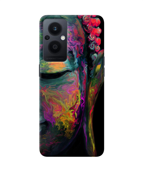 Buddha face painting Oppo F21 Pro 5G Back Cover
