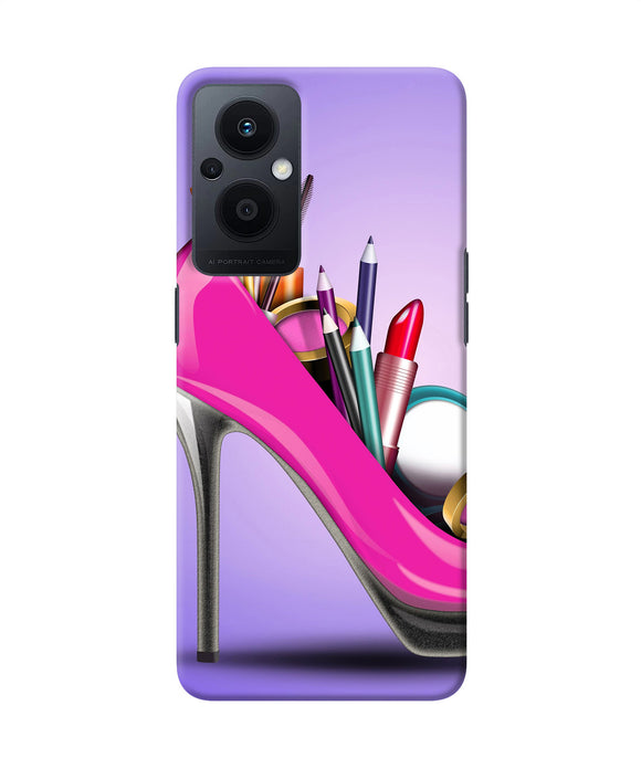 Makeup heel shoe Oppo F21 Pro 5G Back Cover