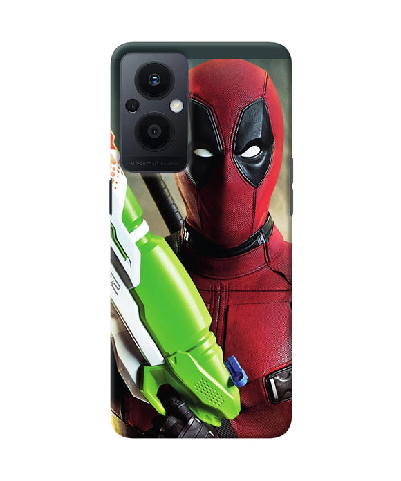 Deadpool funny gun Oppo F21 Pro 5G Back Cover