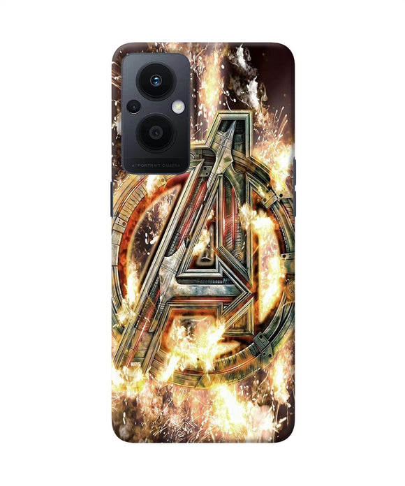 Avengers burning logo Oppo F21 Pro 5G Back Cover