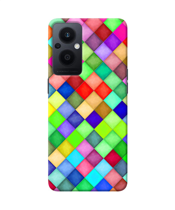 Abstract colorful squares Oppo F21 Pro 5G Back Cover