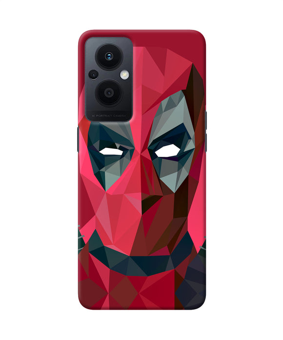 Abstract deadpool full mask Oppo F21 Pro 5G Back Cover