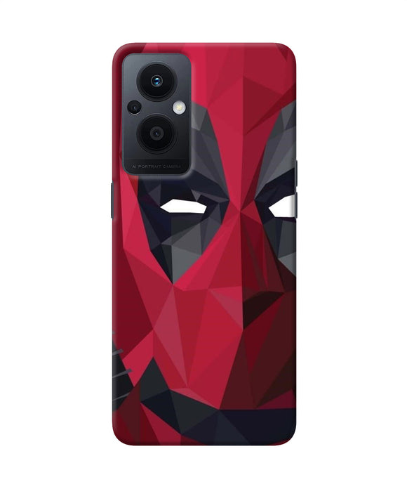Abstract deadpool half mask Oppo F21 Pro 5G Back Cover