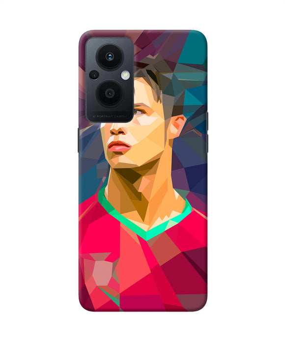 Abstract ronaldo Oppo F21 Pro 5G Back Cover