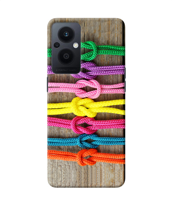 Colorful shoelace Oppo F21 Pro 5G Back Cover