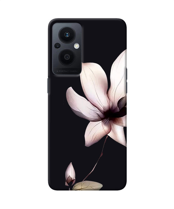Flower white Oppo F21 Pro 5G Back Cover