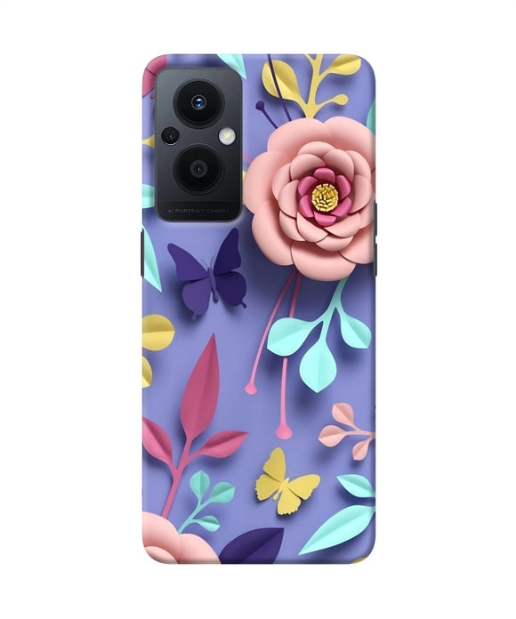 Flower canvas Oppo F21 Pro 5G Back Cover