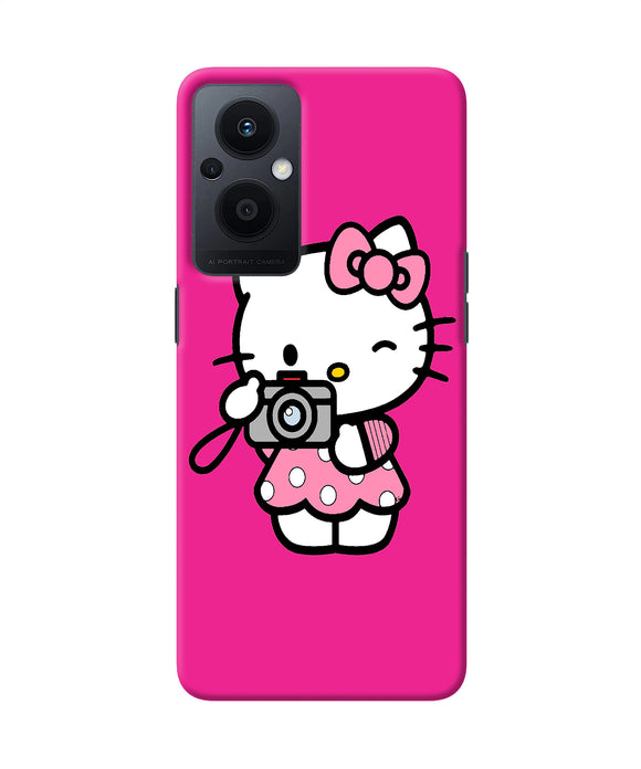 Hello kitty cam pink Oppo F21 Pro 5G Back Cover