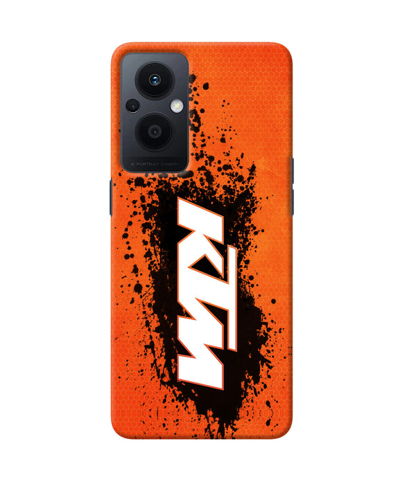 KTM black spray Oppo F21 Pro 5G Back Cover