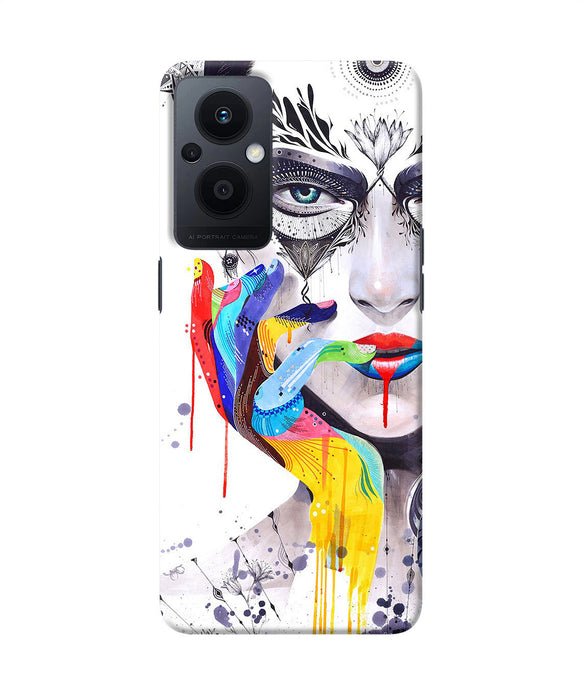 Girl color hand Oppo F21 Pro 5G Back Cover