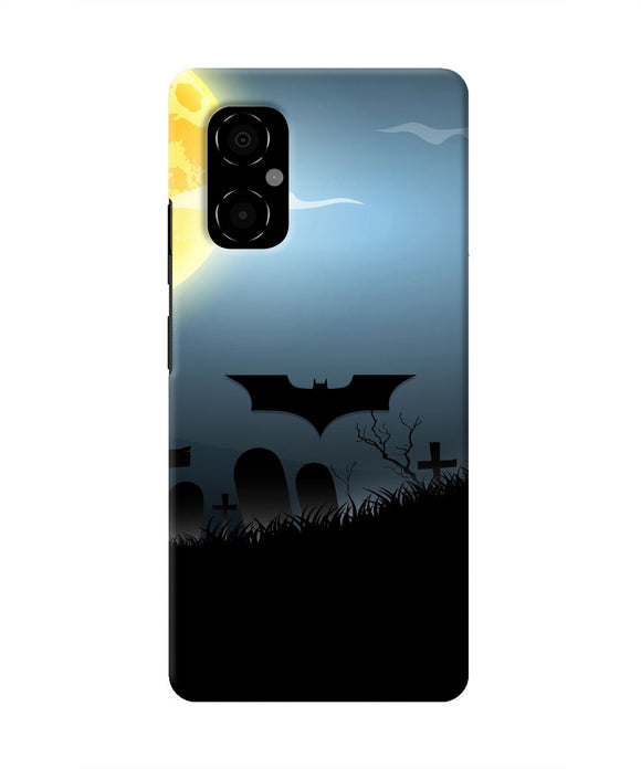 Batman Scary cemetry Poco M4 5G Real 4D Back Cover