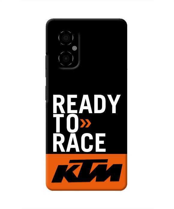 KTM Ready To Race Poco M4 5G Real 4D Back Cover