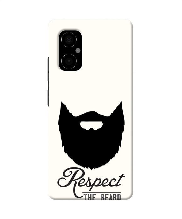 Respect the Beard Poco M4 5G Real 4D Back Cover