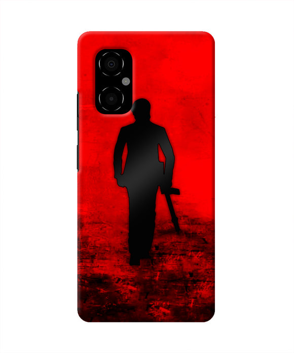 Rocky Bhai with Gun Poco M4 5G Real 4D Back Cover