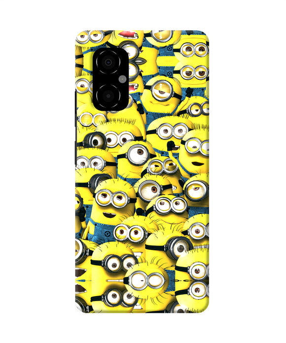 Minions mini crowd Poco M4 5G Back Cover