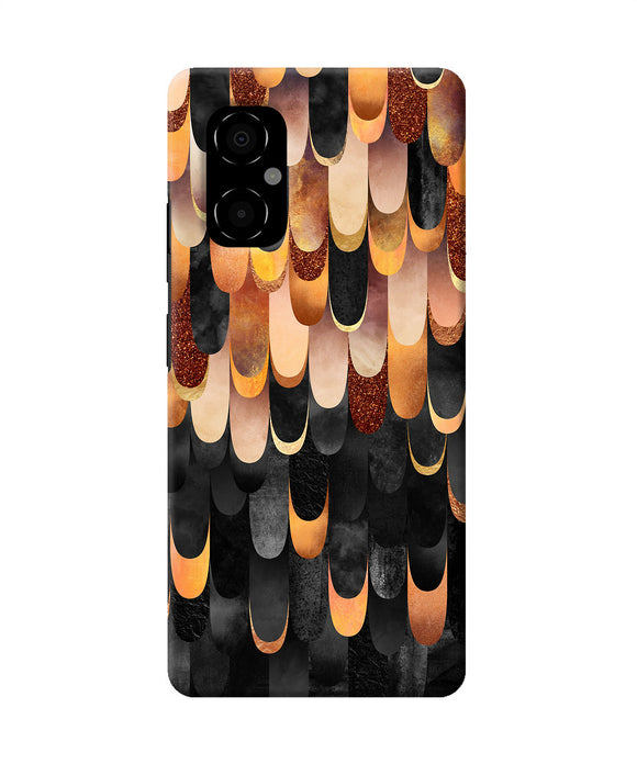 Abstract wooden rug Poco M4 5G Back Cover