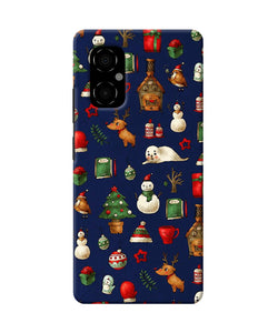 Canvas christmas print Poco M4 5G Back Cover