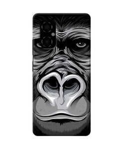 Black chimpanzee Poco M4 5G Back Cover