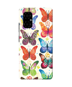 Abstract butterfly print Poco M4 5G Back Cover