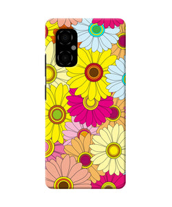 Abstract colorful flowers Poco M4 5G Back Cover