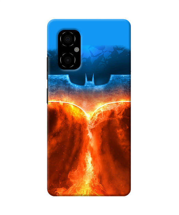 Burning batman logo Poco M4 5G Back Cover