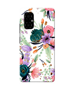 Abstract flowers print Poco M4 5G Back Cover