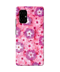 Natural pink flower Poco M4 5G Back Cover