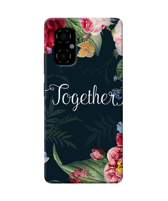 Together flower Poco M4 5G Back Cover