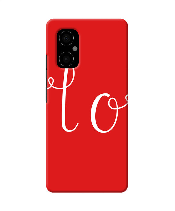 Love one Poco M4 5G Back Cover