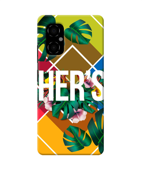 His her two Poco M4 5G Back Cover