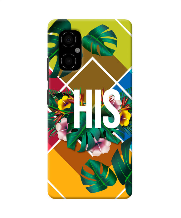 His her one Poco M4 5G Back Cover