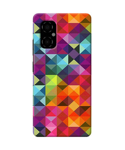 Abstract triangle pattern Poco M4 5G Back Cover