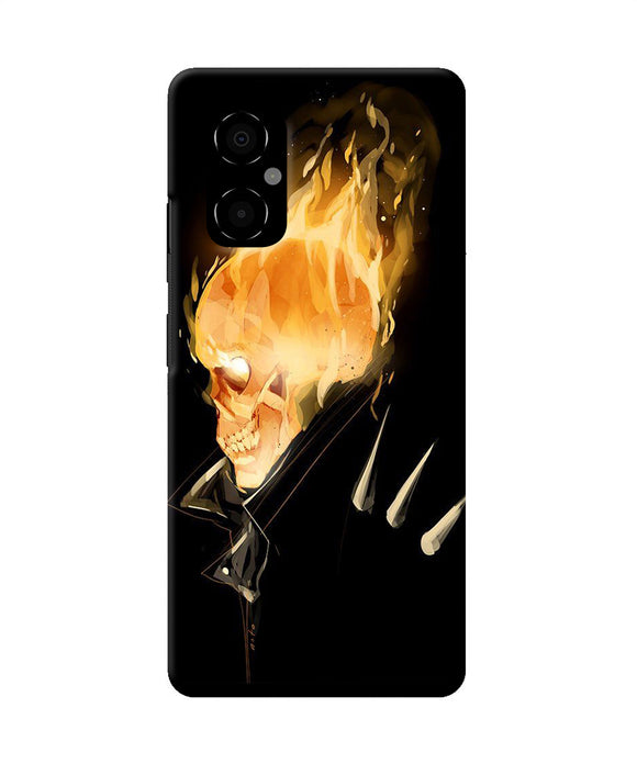 Burning ghost rider Poco M4 5G Back Cover