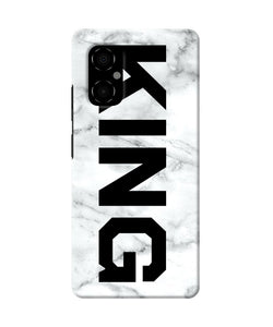 King marble text Poco M4 5G Back Cover