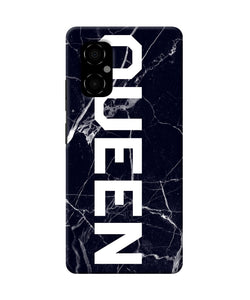 Queen marble text Poco M4 5G Back Cover