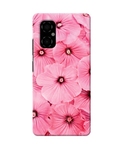 Pink flowers Poco M4 5G Back Cover