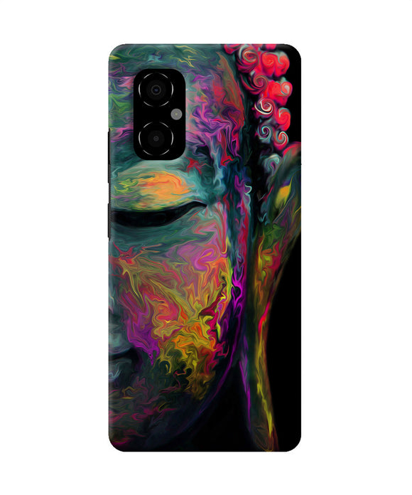 Buddha face painting Poco M4 5G Back Cover