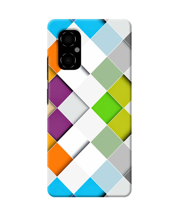 Abstract color box Poco M4 5G Back Cover